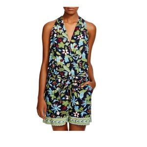 Tory Burch Wisteria Wrap Romper Swim
Cover Up